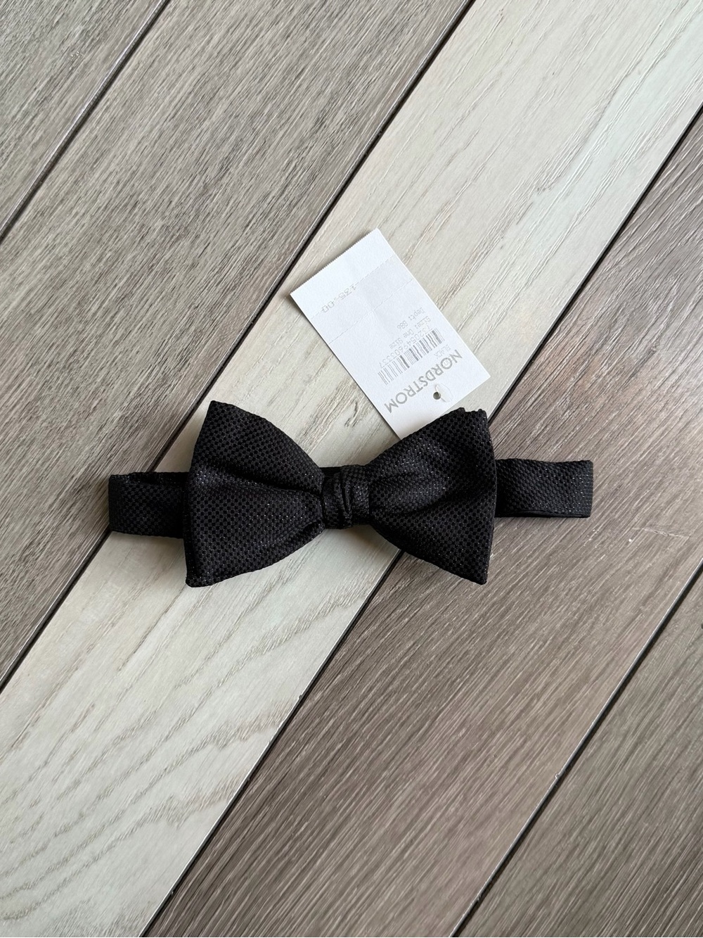 ETON Black Textured Pre-Tied Bow Tie